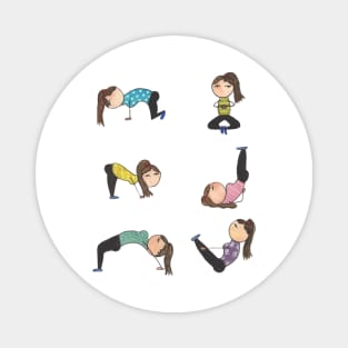 Yoga Pose Girl Magnet